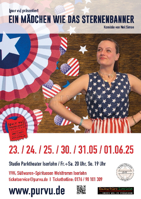 Ein Mädchen wie das Sternenbanner - Plakat Wasserzeichen