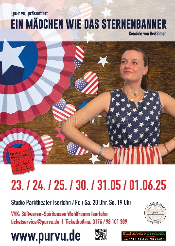 Ein Mädchen wie das Sternenbanner - Plakat Wasserzeichen